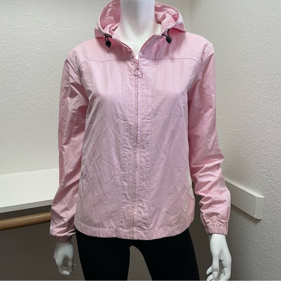 ROXY/Quicksilver 🌸 “Summer Breeze” Hoodie, Windbreaker, Pink zip Up jacket Sz 2 - Picture 2 of 10